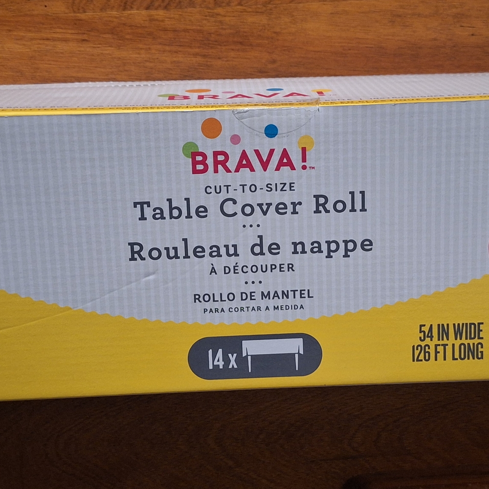 Brava Yellow Table Cover Roll for Kids